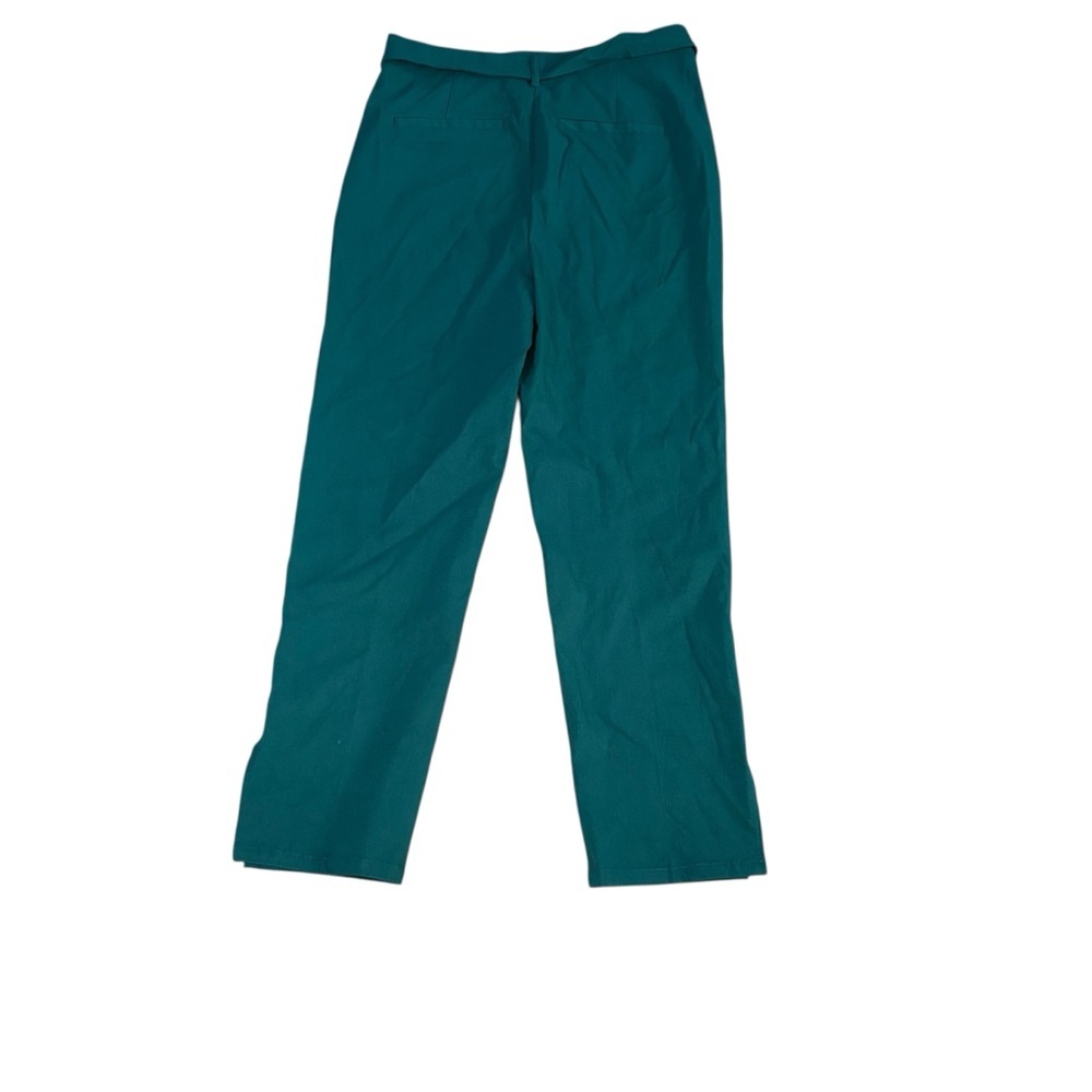 JustFab Dark Green/Teal High-Waist Paperbag Pants | Size XL | NWT - Picture 2 of 10